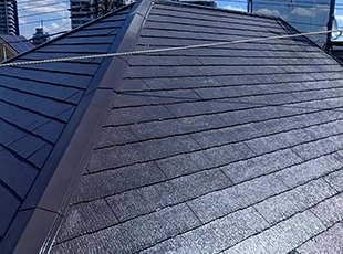 東京都足立区一般住宅の屋根塗装施工後