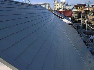 東京都江戸川区一般住宅の屋根塗装施工後