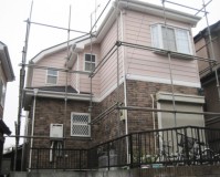 外壁塗装：セラミシリコン塗料
屋根塗装：なし
施工地域：東京都三鷹市