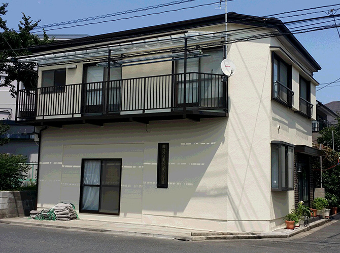 東京都葛飾区の屋根塗装の施工後