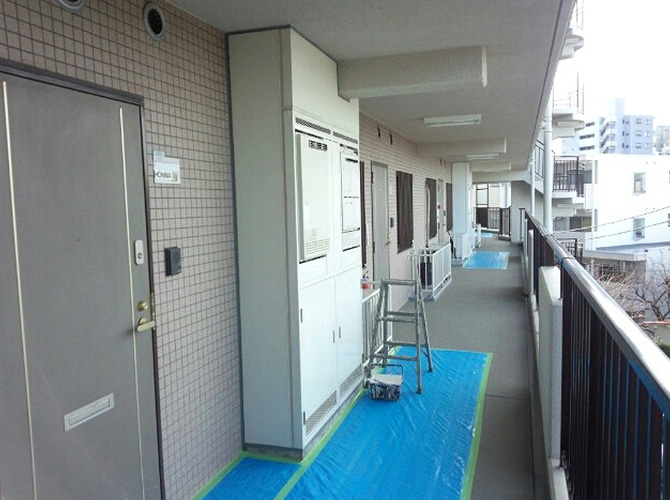 アパート・マンション共用部(外部廊下)の施工事例