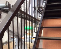 東京都杉並区アパートの鉄骨階段サビ止め塗装工事の施工事例