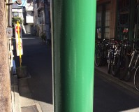 東京都中野区商店街の街路灯塗装工事の施工事例