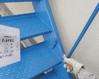 東京都品川区マンションの外階段塗り替えリフォーム工事の施工事例