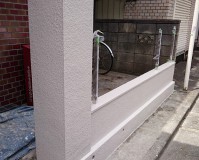 東京都足立区戸建住宅の塀の塗装工事の施工事例