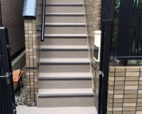東京都江戸川区戸建住宅の廊下・階段長尺シート工事の施工事例