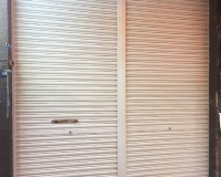 東京都台東区ビルの手すり・シャッターなど鉄部錆止め塗装工事の施工事例