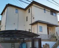 神奈川県川崎市戸建住宅の外壁にナノコンポジットWを使った外壁塗装・屋根塗装工事の施工事例