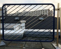 東京都葛飾区戸建住宅の屋上手すりの鉄部錆止め塗装工事の施工事例