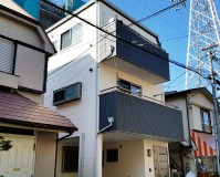 東京都葛飾区3階建て住宅の外壁塗装・屋根塗装工事の施工事例