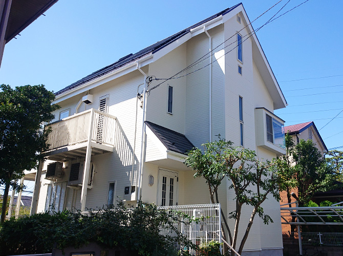 世田谷区の2階建住宅の外壁塗装・屋根塗装工事の施工事例
