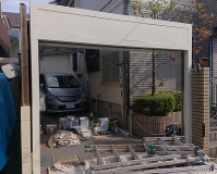 東京都練馬区戸建住宅シャッターBOXのサビ止め塗装工事の施工事例