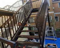 東京都品川区アパートの鉄骨階段サビ止め塗装工事の施工事例（20200325）