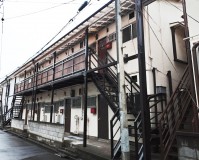 千葉県千葉市アパートの鉄骨階段、鉄骨廊下の塗装工事の施工事例(2020/06/09)