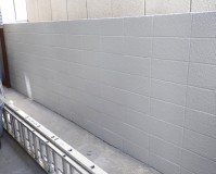 東京都文京区の擁壁（ブロック塀）塗装工事の施工事例(2020/06/11)