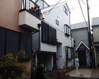東京都足立区３階建住宅の外壁塗装、サイディング張替え工事(20201005)