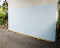 埼玉県所沢市の落書き落とし壁面塗装工事の施工事例(20201030)