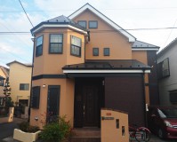 埼玉県春日部市の2階建住宅の外壁塗装工事の施工事例(20201112）