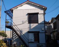 東京都葛飾区アパートの外壁塗装・鉄部塗装の施工事例（20201207）