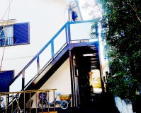 東京都江戸川区アパートの鉄骨階段塗装工事の施工事例（20210408）