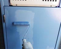 東京都墨田区マンション共用部のパイプシャフト扉・分電盤鉄部塗装工事