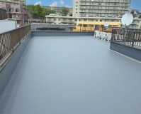 神奈川県横浜市オフィスビル|屋上の塩ビシート防水工事の施工事例