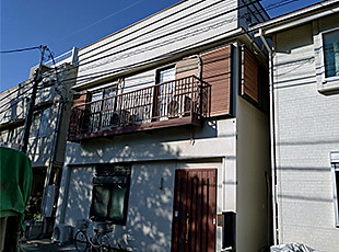外壁塗装工事の施工前外観