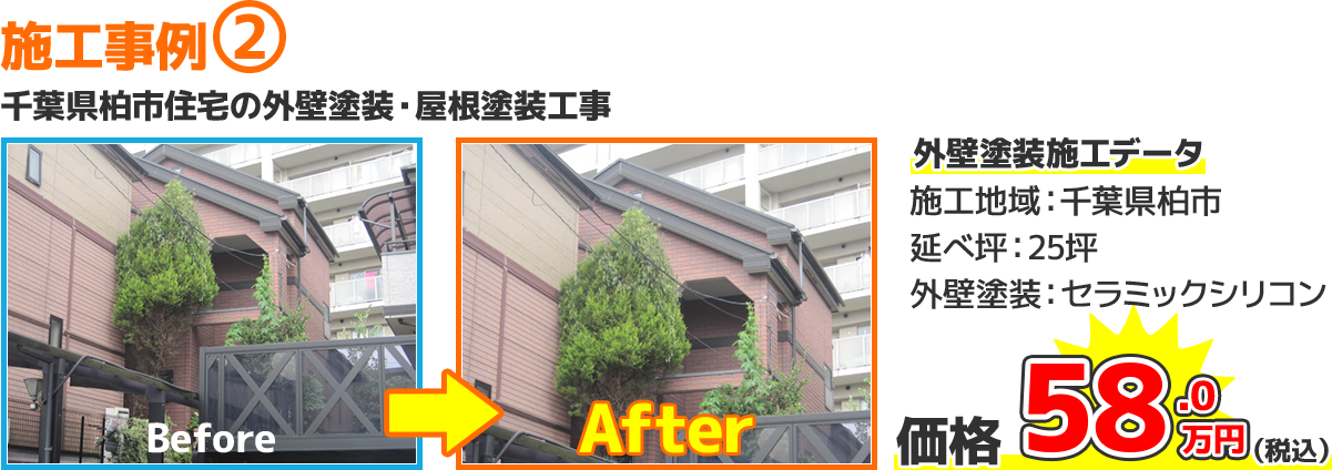 千葉県柏市戸建住宅の外壁塗装・屋根塗装工事の施工事例