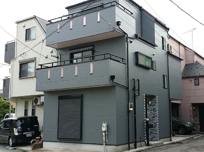 東京都葛飾区の外壁塗装・屋根塗装工事の施工後