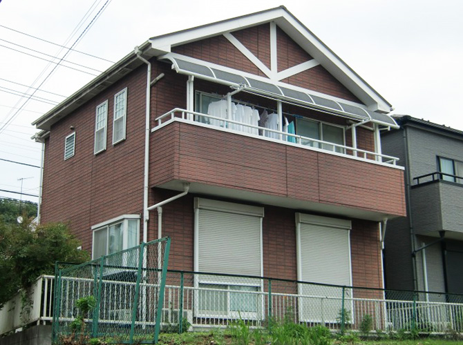 神奈川県相模原市の外壁塗装・屋根塗装工事の施工前