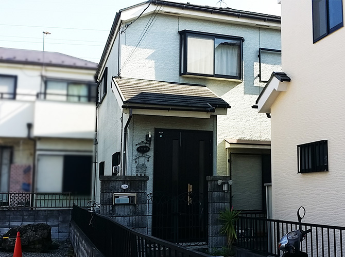 東京都足立区の外壁塗装・屋根塗装工事の施工前