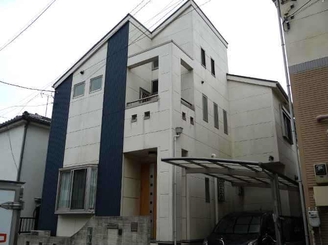 東京都足立区保木間の外壁塗装・屋根塗装工事の施工前