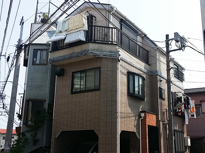 東京都葛飾区の外壁塗装・屋根塗装工事の施工前