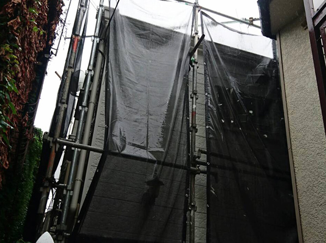 東京都杉並区アパートの外壁塗装・屋根塗装工事の施工前