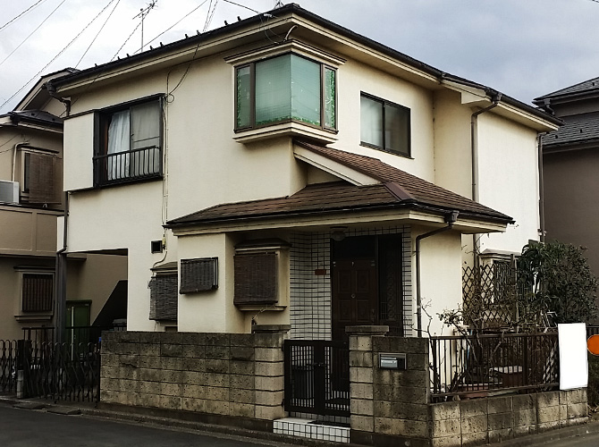 東京都東久留米市の外壁塗装・屋根塗装工事の施工前