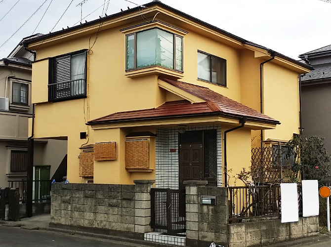 東京都東久留米市の外壁塗装・屋根塗装工事の施工後