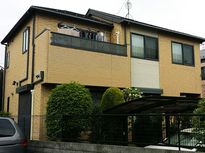 東京都荒川区の外壁塗装・屋根塗装工事の施工前