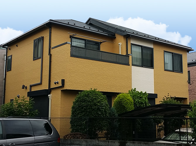 東京都荒川区の外壁塗装・屋根塗装工事の施工後