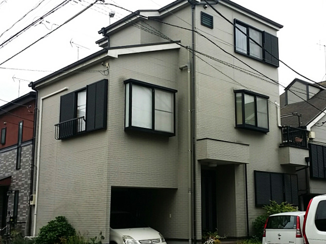 東京都足立区西新井の外壁塗装・屋根塗装工事の施工前