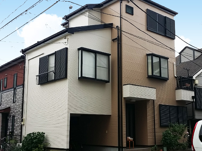 東京都足立区西新井の外壁塗装・屋根塗装工事の施工後