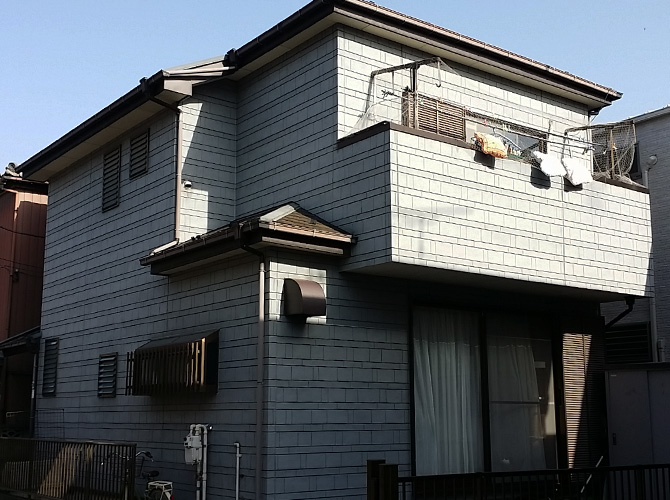 埼玉県川口市の外壁塗装・屋根塗装工事の施工前