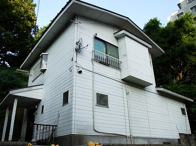 東京都文京区の外壁塗装・屋根塗装工事の施工前