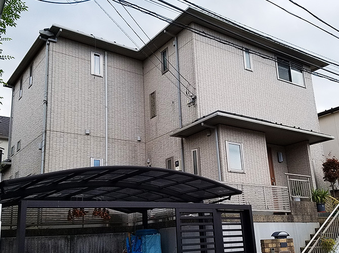 神奈川県川崎市の外壁塗装・屋根塗装工事の施工前