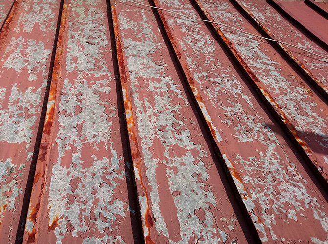 トタン屋根塗装の施工前