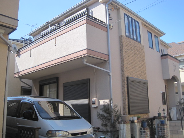 墨田区文化の戸建てで外壁塗装と屋根塗装を行った施工事例の完成写真