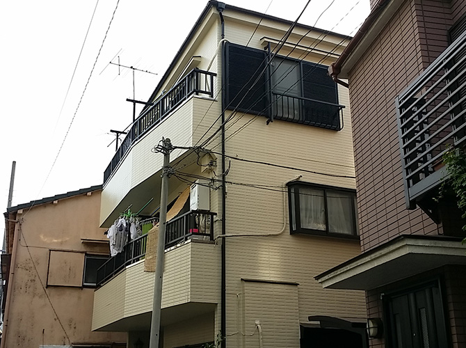 墨田区の戸建てで外壁塗装と屋根塗装を行った施工事例の完成写真
