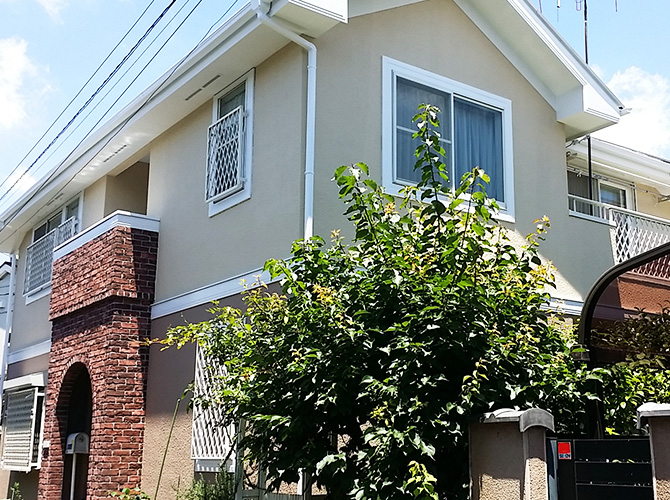 新宿区の戸建て住宅 外壁塗装・屋根塗装の施工後