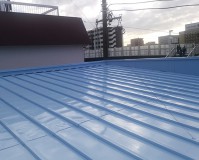 神奈川県横浜市店舗兼住宅の屋根塗装工事の施工事例