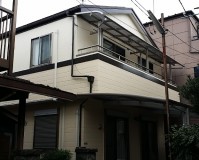 東京都葛飾区戸建住宅の外壁塗装・シール工事の施工事例