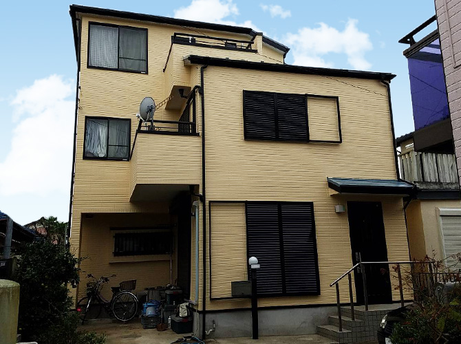 千葉県船橋市の戸建住宅の外壁塗装・屋根塗装工事の施工事例